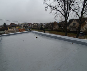 Plokščių Stogų Dengimas Pvc, Epdm ir bitumine Danga / Tvirti stogai / Darbų pavyzdys ID 3631709
