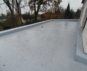 Plokščių Stogų Dengimas Pvc, Epdm ir bitumine Danga / Tvirti stogai / Darbų pavyzdys ID 3631707