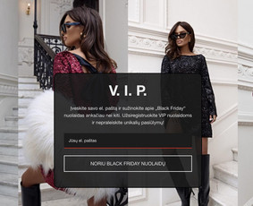 Pop-up registracijos formos  (landing pages, lead collection pages).