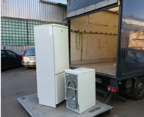 Transporto paslaugos furgonu su liftu kraustymas Mažeikiai - Buitinės technikos išvežimas - 2 Buitinės technikos išvežimas - Transporto paslaugos furgonu su liftu kraustymas Mažeikiai - 2