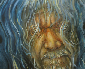 Robert Plant. Drobė, aliejus. 59.5x84cm. 2019m.