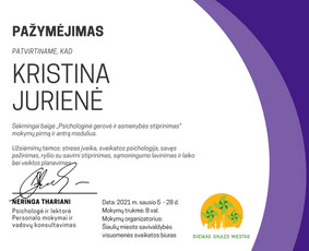 Kognityvinė elgesio terapija - Individualios psichologo konsultacijos - 4