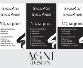 Vizitinių kortelių maketavimas - Agnidesign - 1
