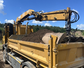 Krovinių pervežimas savivarčiais su manipuliatoriais 4x4 - Birių krovinių pervežimas - 1 Birių krovinių pervežimas - Krovinių pervežimas savivarčiais su manipuliatoriais 4x4 - 1