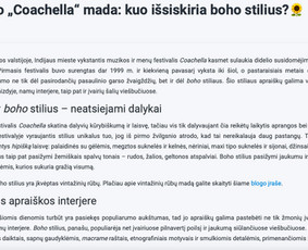 Straipsniai, tekstai tinklapiams, Seo tekstai, redagavimas / Silvija Aksiutinaitė / Darbų pavyzdys ID 3660913