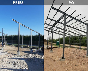 Metalinės stoginės darbai