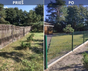 Įvairių tipu tvoru montavimas, terasu, stoginių montavimas. - Segmentinės tvoros - 1 Segmentinės tvoros - Įvairių tipu tvoru montavimas, terasu, stoginių montavimas. - 1