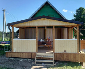 Karkasiniai namai,pirtys,garazai, fasadas, terasos, stogai. / Povilas / Darbų pavyzdys ID 3665065