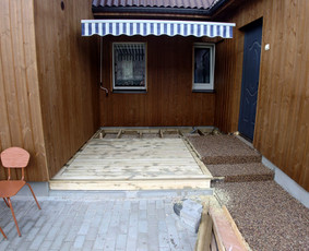 Karkasiniai namai,pirtys,garazai, fasadas, terasos, stogai. / Povilas / Darbų pavyzdys ID 3665111