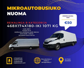 Keleivinis / Krovininis Mikroautobusiukas - Nuoma / Mikroautobusų nuoma / Darbų pavyzdys ID 3667515