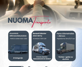 Keleivinis / Krovininis Mikroautobusiukas - Nuoma / Mikroautobusų nuoma / Darbų pavyzdys ID 3667525