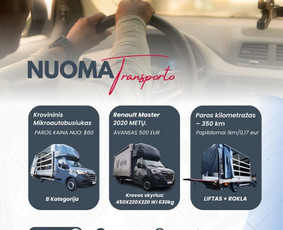Keleivinis / Krovininis Mikroautobusiukas - Nuoma / Mikroautobusų nuoma / Darbų pavyzdys ID 3667551