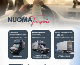 Keleivinis / Krovininis Mikroautobusiukas - Nuoma / Mikroautobusų nuoma / Darbų pavyzdys ID 3667557
