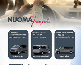 Keleivinis / Krovininis Mikroautobusiukas - Nuoma - Keleiviniai mikroautobusai - 1 Keleiviniai mikroautobusai - Keleivinis / Krovininis Mikroautobusiukas - Nuoma - 1