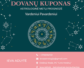 Individualios astrologinės konsultacijos / Ieva Adlytė / Darbų pavyzdys ID 3668067