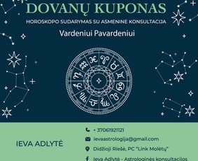 Individualios astrologinės konsultacijos / Ieva Adlytė / Darbų pavyzdys ID 3668087