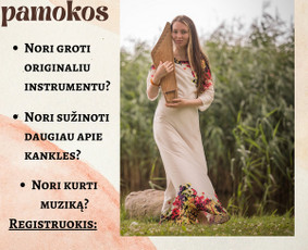 Mokymai, kursai, kalbos - Kanklių muzika renginiams/kanklių pamokos/edukacijos vaikams - 2