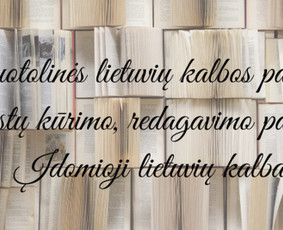 Nuotolinės lietuvių kalbos pamokos, tekstų redagavimas - Mokymai, kursai, kalbos - 4 Mokymai, kursai, kalbos - Nuotolinės lietuvių kalbos pamokos, tekstų redagavimas - 4