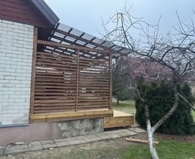 Terasos, karkasiniai statiniai, vent. fasadai, sandeliukai. / NETIKRI BROLIAI / Darbų pavyzdys ID 3674941
