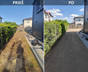 Mini Cat ekskavatoriaus / Mini Bobcat Mt100 paslaugos - Sklypo lyginimas, formavimas - 2 Sklypo lyginimas, formavimas - Mini Cat ekskavatoriaus / Mini Bobcat Mt100 paslaugos - 2