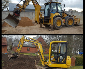 Žemės kasimas, lyginimas - Ekskavatoriaus nuoma Panevėžys - 1