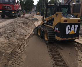 Statybos, apdaila - Sniego valymas Bobcat nuoma su oper. - 2