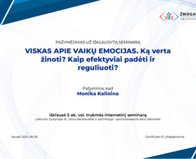Psichologinė, emocinė pagalba - Psichologė, dirbanti su vaikais, paaugliais ir jaunimu - 3