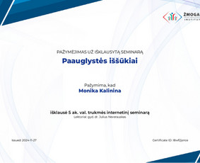 Psichologinė, emocinė pagalba - Psichologė, dirbanti su vaikais, paaugliais ir jaunimu - 4