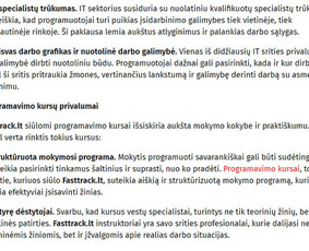 Tekstų rašymas ir redagavimas / Seo tekstai / Soc. tinklai - Internetas, IT - 3 Internetas, IT - Tekstų rašymas ir redagavimas / Seo tekstai / Soc. tinklai - 3