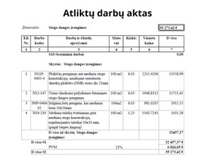 Nemokamos statybos darbų sąmatos, projektų valdymas / MB Sąmata 24 / Darbų pavyzdys ID 3684355