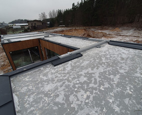 Plokščių Stogų Dengimas Pvc, Epdm ir bitumine Danga / Tvirti stogai / Darbų pavyzdys ID 3685455