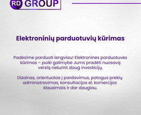 Internetinių svetainių ir elektroninių parduotuvių kūrimas - IT specialistai - 2 IT specialistai - Internetinių svetainių ir elektroninių parduotuvių kūrimas - 2