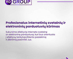 Internetinių svetainių ir elektroninių parduotuvių kūrimas - IT specialistai - 1 IT specialistai - Internetinių svetainių ir elektroninių parduotuvių kūrimas - 1