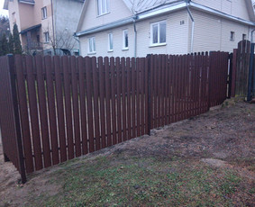 Montuojam segmentines ir metaliniu tvoralenčių tvoras / Arvydas / Darbų pavyzdys ID 3686387