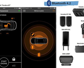Automobilių apsaugos sistemos, montavimas - Pandora - apsaugos sistema su berakčiu užvedimu - 2