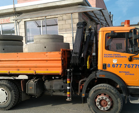 Krovinių pervežimas - Ma&scaron;ina su kranu,fiskaras,su greiferiu,savivartis. - 1