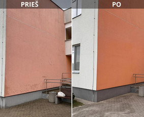 Fasadų, trinkelių, stogų, terasų plovimas ir impregnavimas - Fasadų plovimas - 2 Fasadų plovimas - Fasadų, trinkelių, stogų, terasų plovimas ir impregnavimas - 2