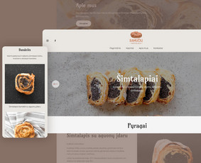 E-komercijos internetinė svetainė kepinių verslui

⟶ Logotipas
⟶ Firminis stilius
⟶ Svetainės dizainas
⟶ Domeno registravimas
⟶ Svetainės paleidimas (patalpinimas į serverį)
...