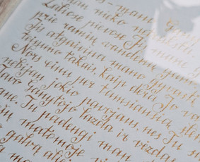 Kaligrafijos paslaugos Jums / KURIU RAŠTU / Darbų pavyzdys ID 3690259