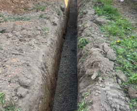 Lietaus nuotekos, drenažai, gerbūvis, Valymo įrenginiai - Tranšėjų kasimas - 1 Tranšėjų kasimas - Lietaus nuotekos, drenažai, gerbūvis, Valymo įrenginiai - 1