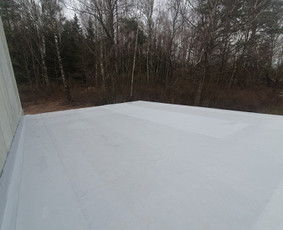 Plokščių Stogų Dengimas Pvc, Epdm ir bitumine Danga / Tvirti stogai / Darbų pavyzdys ID 3699413