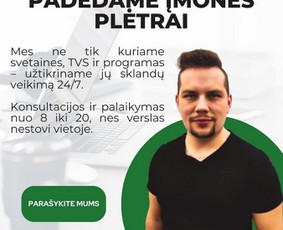 Pažangūs sprendimai – pažangiam verslui! - Svetainių kūrimas - 1 Svetainių kūrimas - Pažangūs sprendimai – pažangiam verslui! - 1