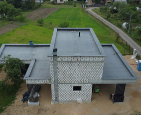 Plokščių Stogų dengimas Epdm,pvc,tpo dangomis / UAB Tiesi statyba / Darbų pavyzdys ID 3702357