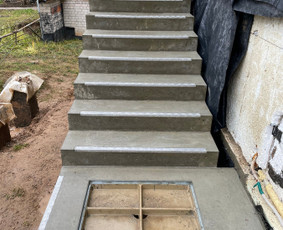 Betoniniai laiptai, vidaus ir lauko laiptų betonavimas / Du Laiptai / Darbų pavyzdys ID 3704177