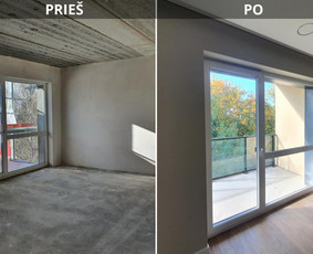 Statybos darbai - Profesionali vidaus apdaila Kaune: glaistymas ir dažymas - 4