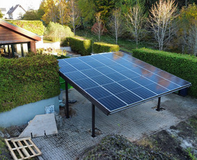 Saulės elektrinių montavimas, automobilių stoginės (Carport) / MB Sinova LT / Darbų pavyzdys ID 3704489