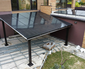Saulės elektrinių montavimas, automobilių stoginės (Carport) / MB Sinova LT / Darbų pavyzdys ID 3704499