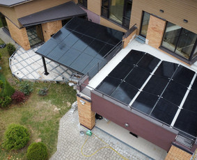 Saulės elektrinių montavimas, automobilių stoginės (Carport) / MB Sinova LT / Darbų pavyzdys ID 3704501