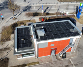 Saulės elektrinių montavimas, automobilių stoginės (Carport) / MB Sinova LT / Darbų pavyzdys ID 3704537