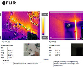 Termoviziniai tyrimai - Termovizoriaus E40bx paslaugos, šilumos nuostolių nustatymas - 1
